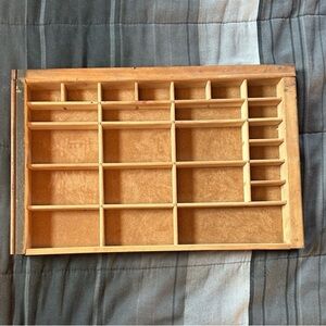 Vintage Letter Press Drawer / Display
Shelf for Miniatures / Shadow box